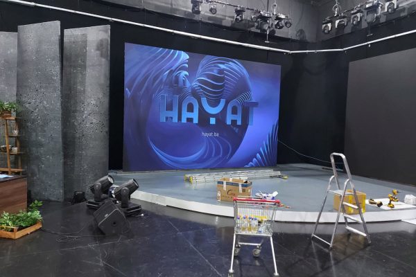 Hayat TV studio Sarajevo - P2.5 Unutrasnji LED Displej